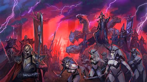 The Dark Elf Army Roster .